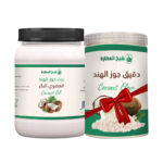 زيت جوز الهند + دقيق جوز الهند